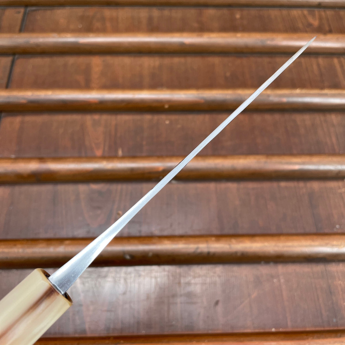Jiro Nakagawa 150mm Wa Petty Kurouchi Shirogami 1 Taihei Tagayasan Handle #447