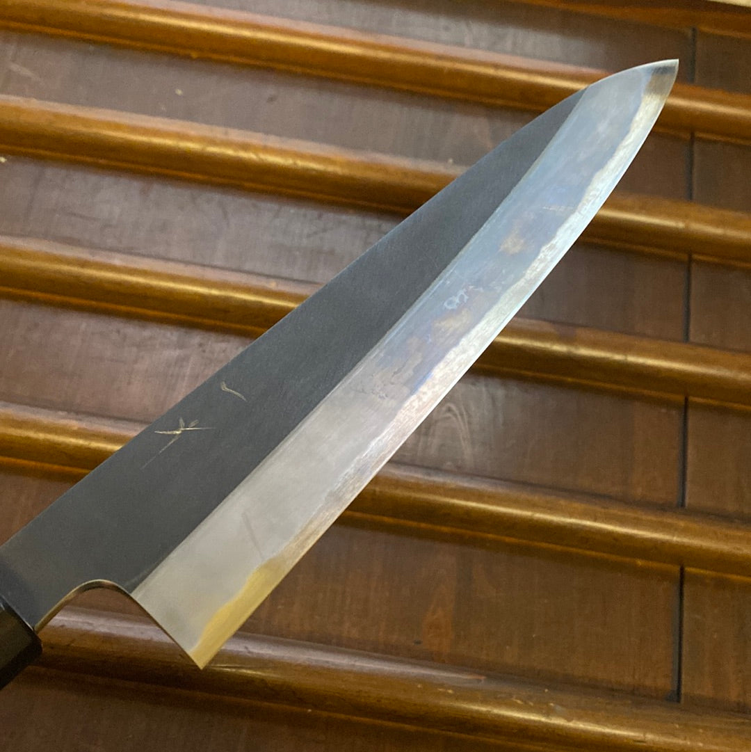 Hitohira Kikuchiyo Kyuzo 210mm Gyuto Iron Clad Shirogami 2 Oct Cherry / Ebony