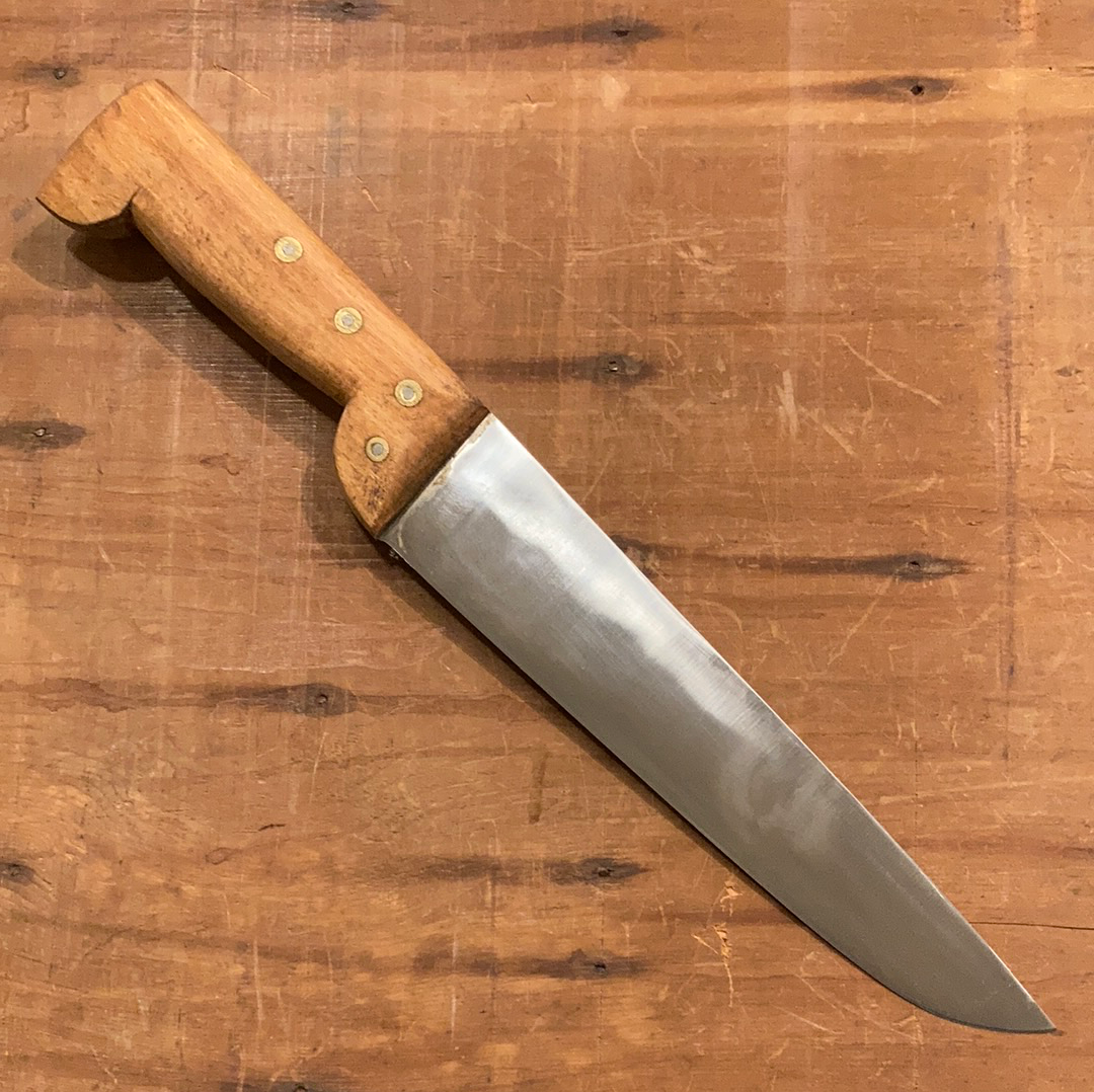 K Sabatier New Old Stock 10" Boucher Carbon Steel LRG Beech Handle