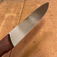 Unmarked 6.25” Wide Boning Knife Carbon Steel & Rosewood
