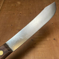 American 7" Bullnose Butcher Carbon Steel Rosewood Brass 1920's-50's