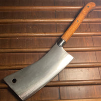 Landers Frary & Clark 10" Hogsplitter Cleaver Hand Forged Carbon Steel 1890s-1920s
