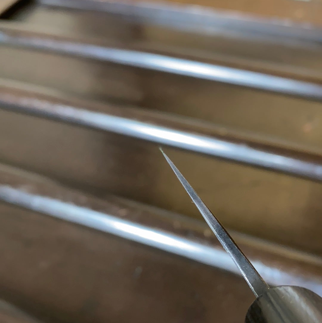 Hitohira MS 170mm Bunka Iron Clad Shirogami #2 Kurouchi Rosewood