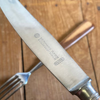 Herman Hahn Solingen Set of 6 Ea Table Knives and Forks Stainless