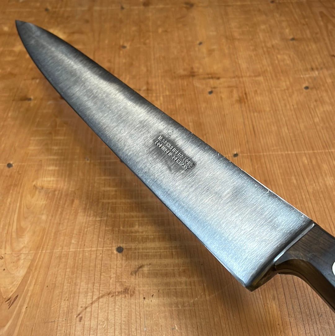 N Schreiber & Sons 10" Hand Forged Carbon Steel Slicer 1950s