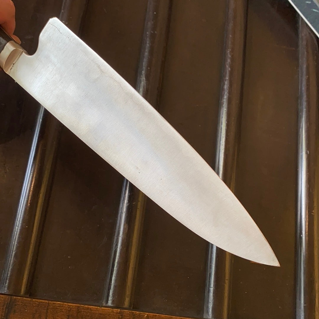 Teruyasu Fujiwara ‘Teruyasu’ 240mm Mioroshi Deba Shirogami 1 Kasumi Western Handle