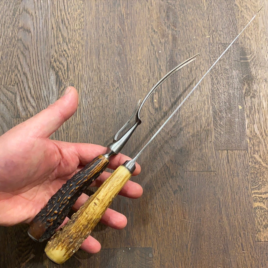 Joseph Rodgers & Sons Cutlers to His Majesty Carving Knife & Fork 1901 to 1948 pre 1930?