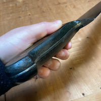 Sword & Shield German 10.5" Forged Carbon Steel Chef Knife 1960s