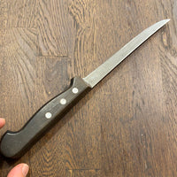 Ludwig Schleip 6” Boning Knife Narrow Flexible Carbon Steel Solingen 1960’s/70’s