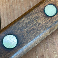 Foster Bros 10” Bullnose Scimitar Carbon Steel Hardwood Handle