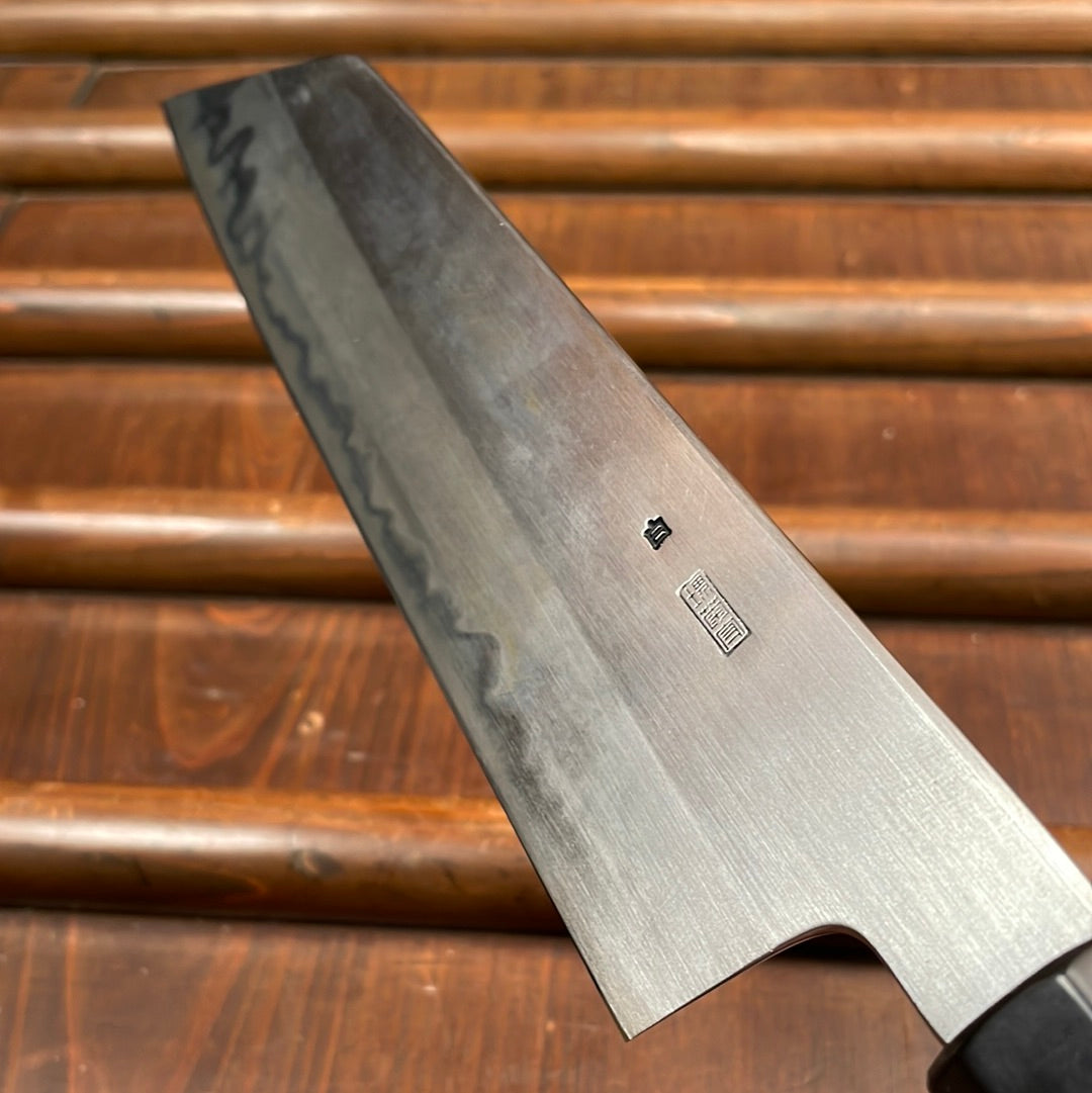 Sakai Kikumori 'Kikuzuki Kasumi' 180mm Kiritsuke Santoku - Shirogami 2