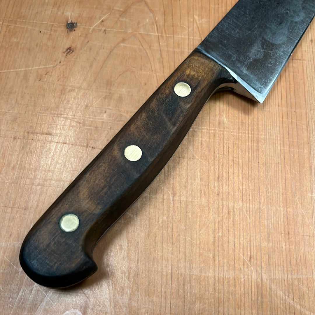 Unmarked Forged 8" Chef Knife Carbon Steel -Germany 1950's/60's?