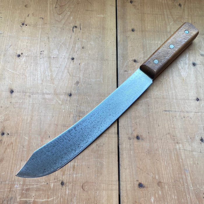 J Russell 10” Bullnose Scimitar Carbon Steel Made For US Military 1953