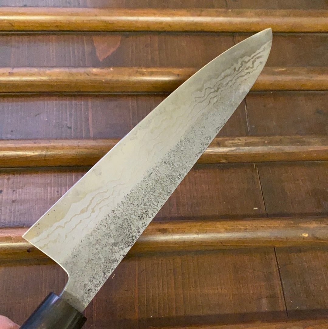Tojiro 210mm Gyuto Aogami 2 Iron Suminagashi Ho / Horn W Kiri Box