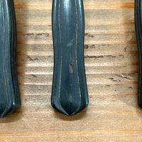 French Table Knives Carbon Steel Ebony Acier Fondu 1875-1925