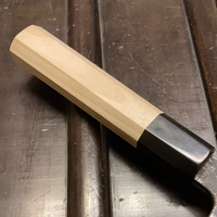 Sakai Kikumori Kikuzuki Kuro 240mm Gyuto Shirogami 2