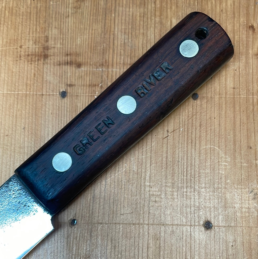 J Russell Green River Works 10" Scimitar Carbon Steel & Rosewood 1920s-40s