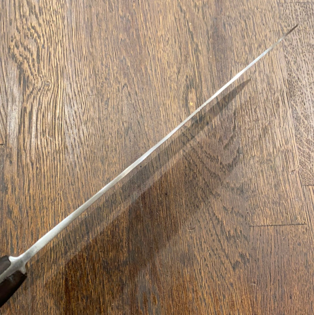 J A Henckels 9.25” Chef Knife Handforged Carbon Steel 1950s