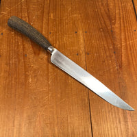 Jonathan Crookes Firth Stainless 8" Slicer Heart & Pistol Horn Handle 1920's-50's?