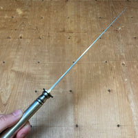 French 7.5" Carving Knife Forged Carbon Silverplate Handle 'Paris' 1920's?