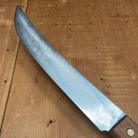 American 10" Scimitar Carbon Steel & Beechwood  ~1930's-60's