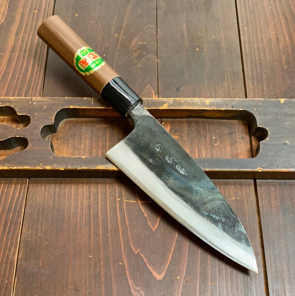 Tosa Tadayoshi Ryo Deba 150mm Aogami 1 Walnut/PC Double Bevel Ambidexterous