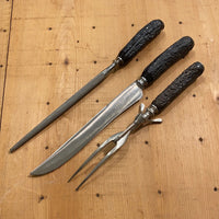 LF&C Universal Carving Set Composite handles 1930’s-50’s