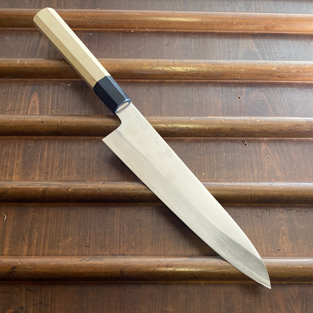 Hitohira Kikuchiyo Ren 210mm Gyuto Aogami 2 Ho Wood W Saya