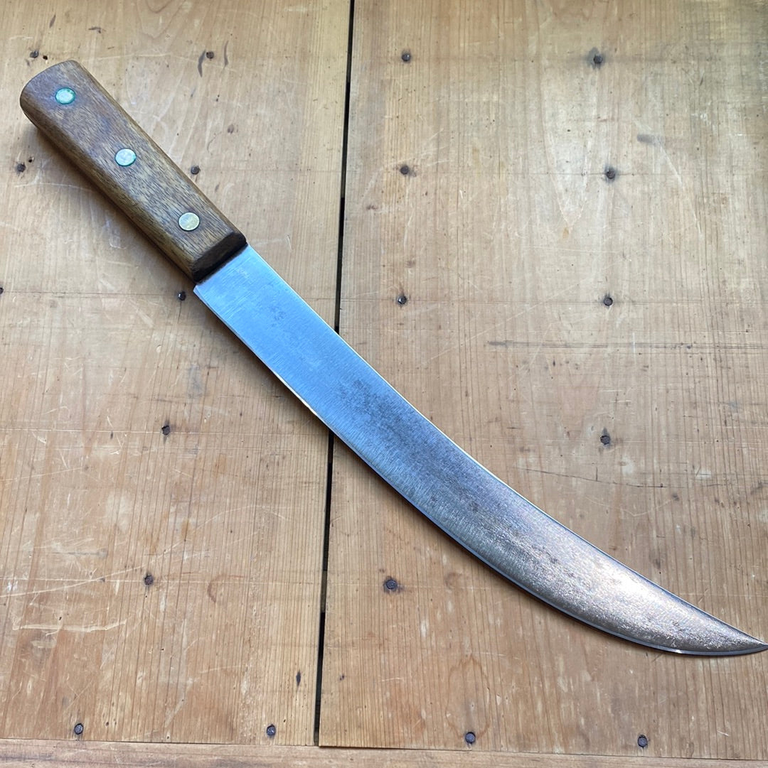 Unmarked 12” Scimitar Carbon Steel USA 1950’s-70’s?