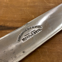 Nichols Bros. 8” Bullnose Butcher Shear Steel Late 19th C