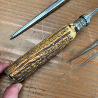 Joseph Rodgers & Sons Carving Set Sheffield Carbon Steel 1901-48 Argentina Export?