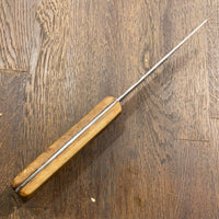 Foster Bros 5.25” Cut Down Boning Knife Carbon Steel Hardwood 1930s