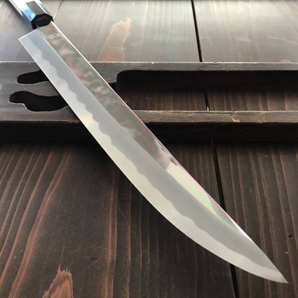 Sakai Kikumori 'Choyo' 300mm Saber Tip Sakimaru Takobiki Shirogami 2 with Saya