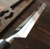 Sakai Kikumori 'Choyo' 300mm Saber Tip Sakimaru Takobiki Shirogami 2 with Saya