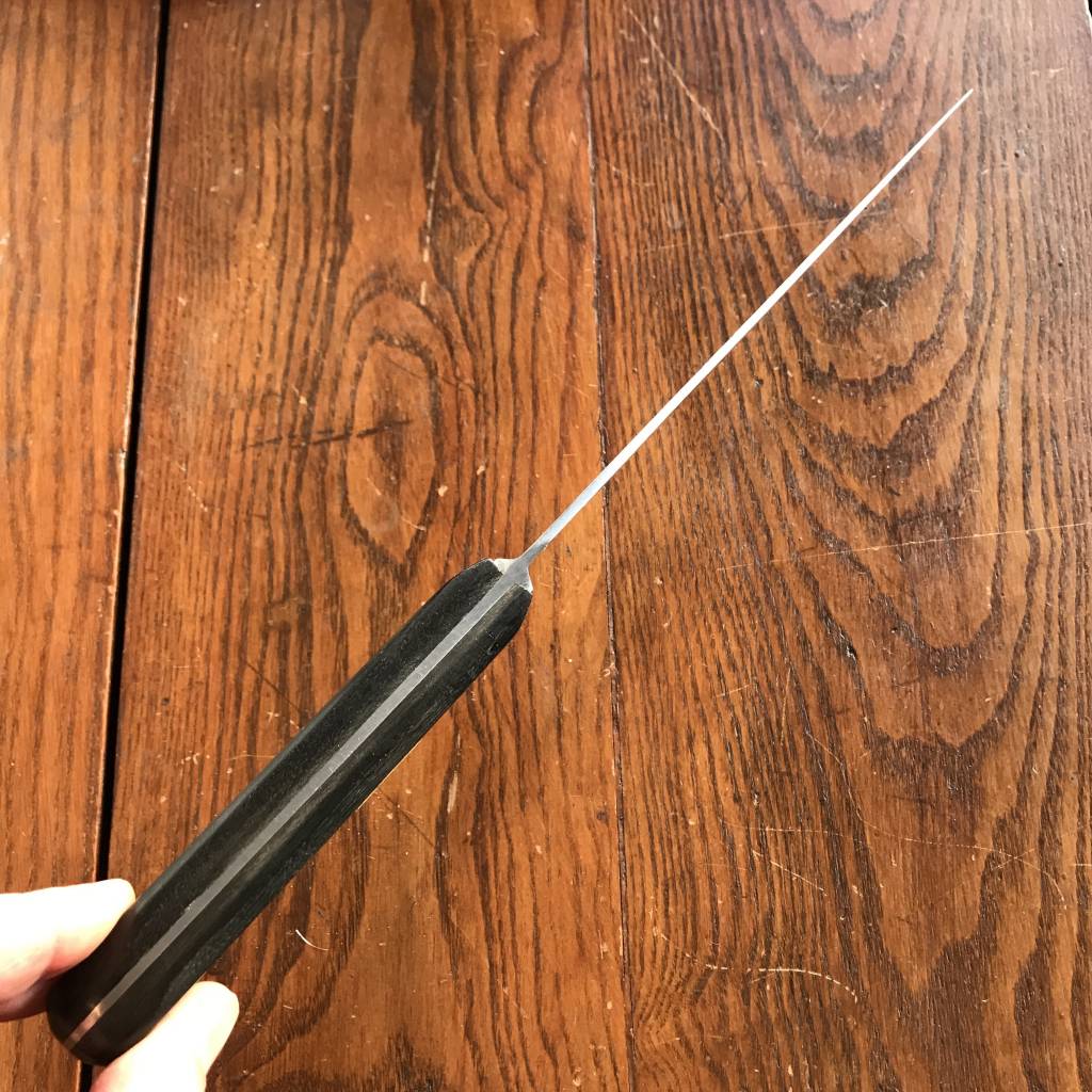 Anton Wingen Jr New Old Stock  8.5" Carbon Steel Slicer Solingen 1960s