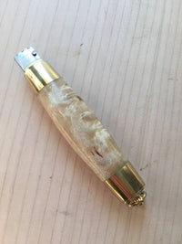 Lagarde Tonneau Barrel Knife Birch & Brass Handle