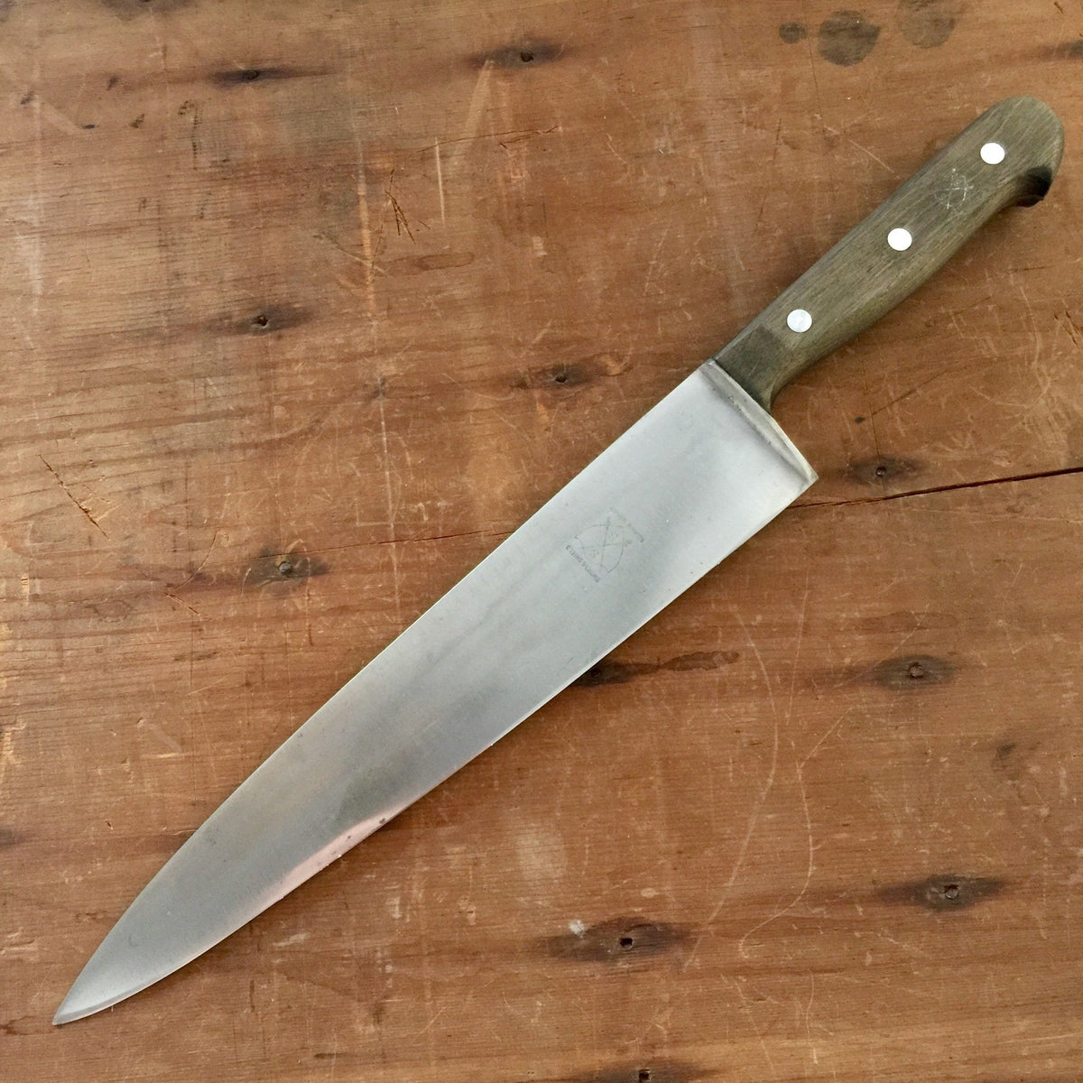 Sword & Shield 10" Chef Knife Carbon Steel 1960s