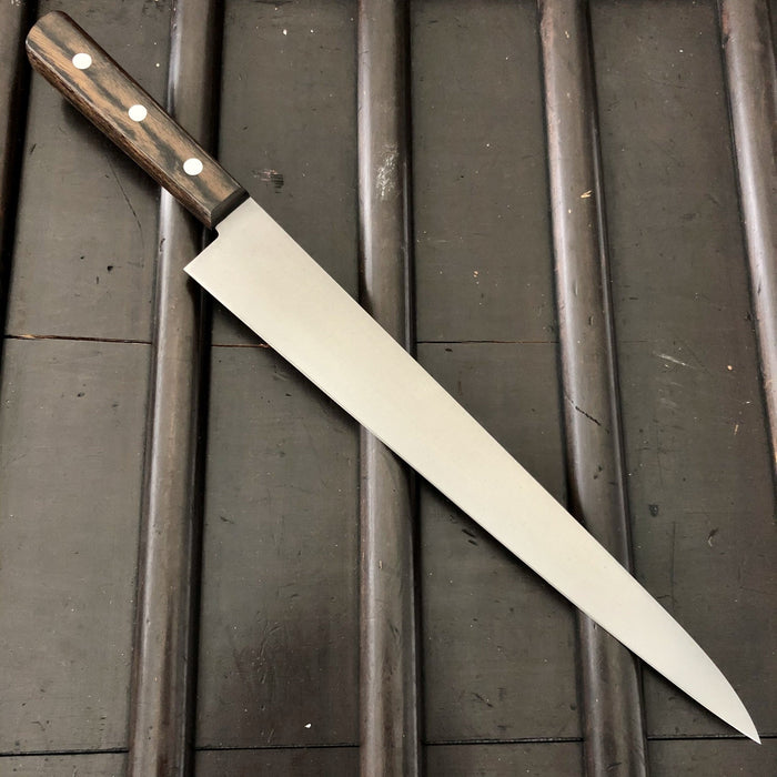 Unmarked Masakane 300mm Sujihiki SK Carbon Steel New Old Stock Pakka (No Bolster)