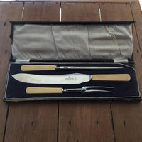 Thomas Wilson Carving Set Sheffield England 1920s Celluloid
