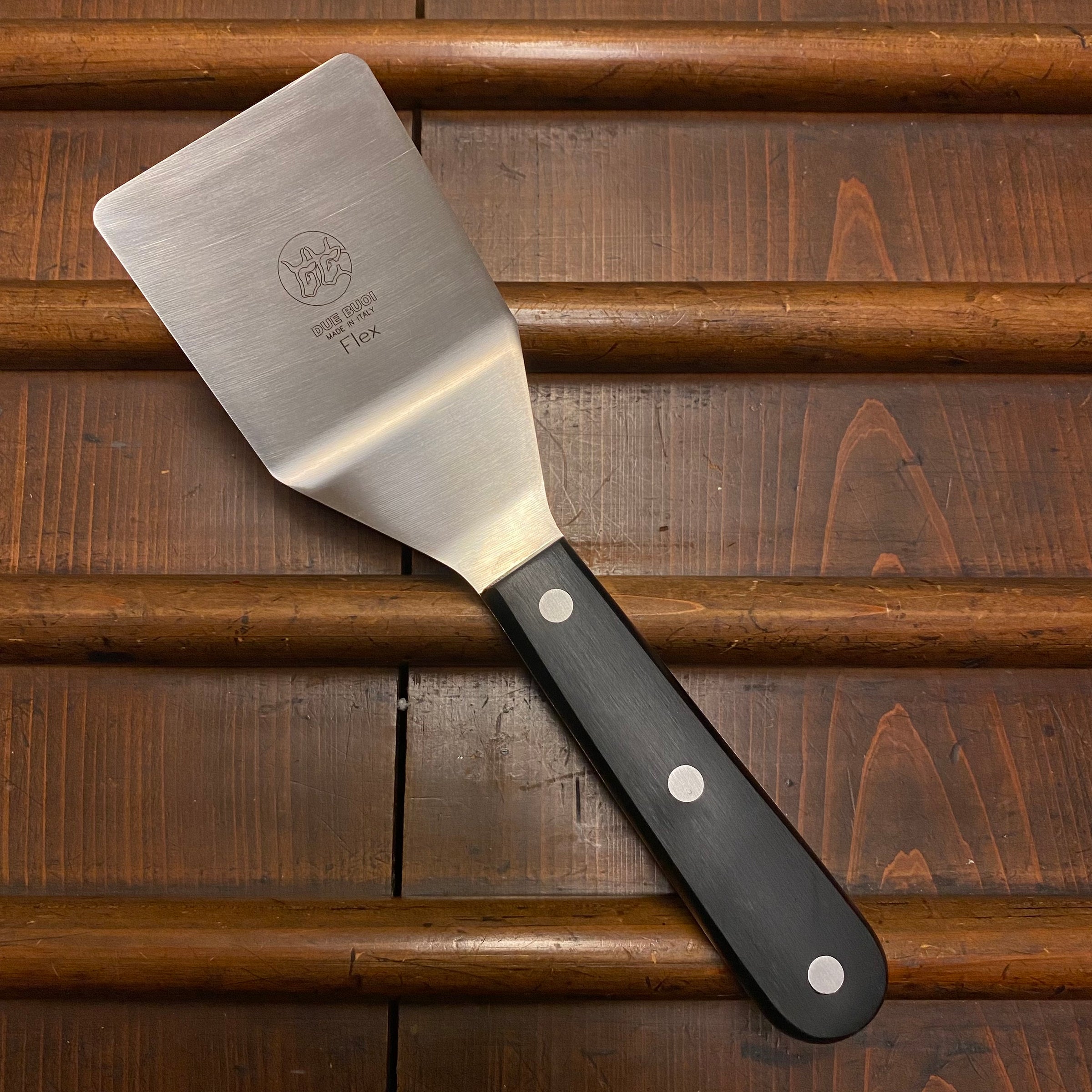 Set - Square Spatula and Knife with Wooden Handle | Due Buoi Spatula Store