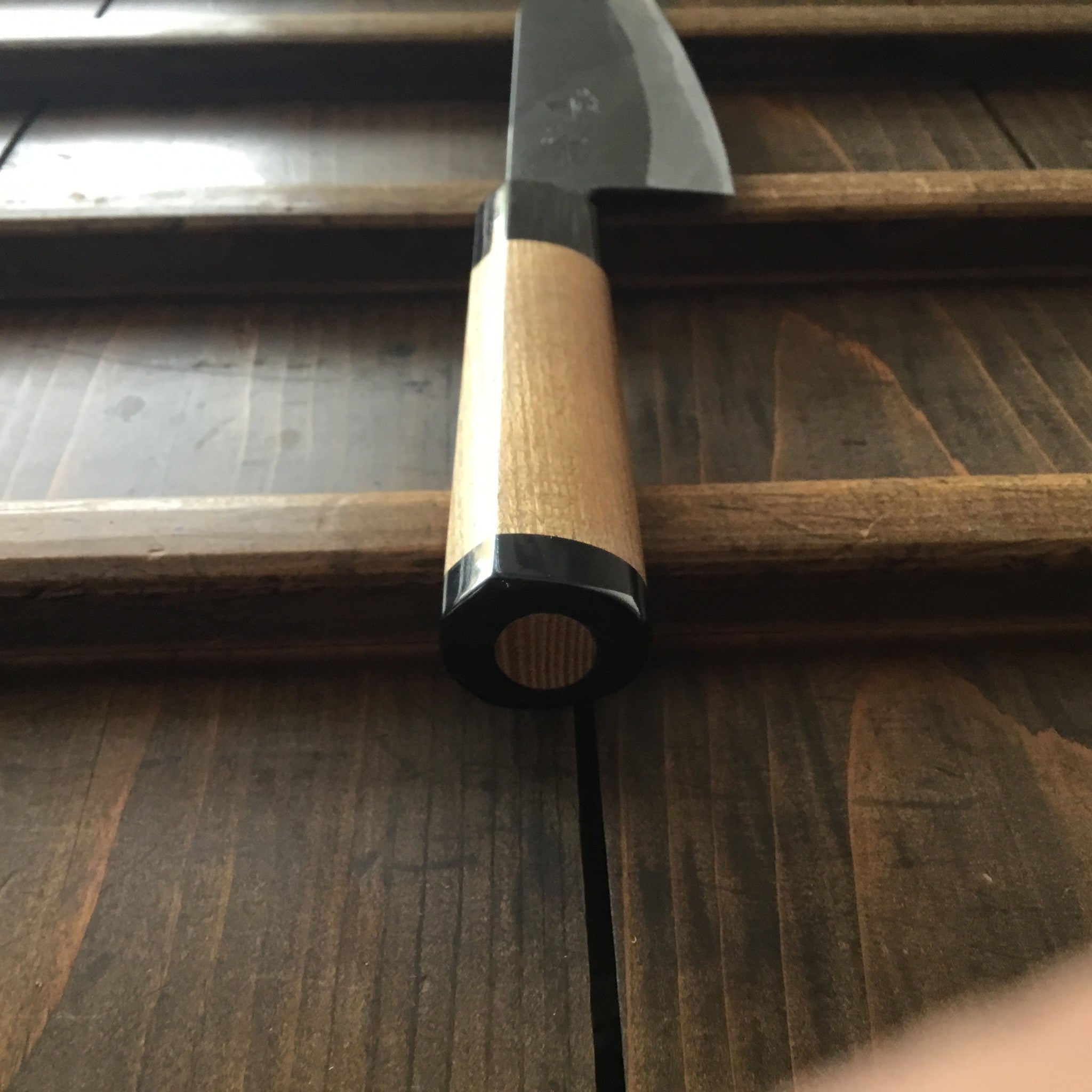 Tsukasa Hinoura 'River Jump' 180mm Wa-Santoku Enju Handle – Bernal