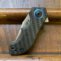 Zero Tolerance 0022 Galyean KVT Ceramic Blast - Flipper Liner Lock