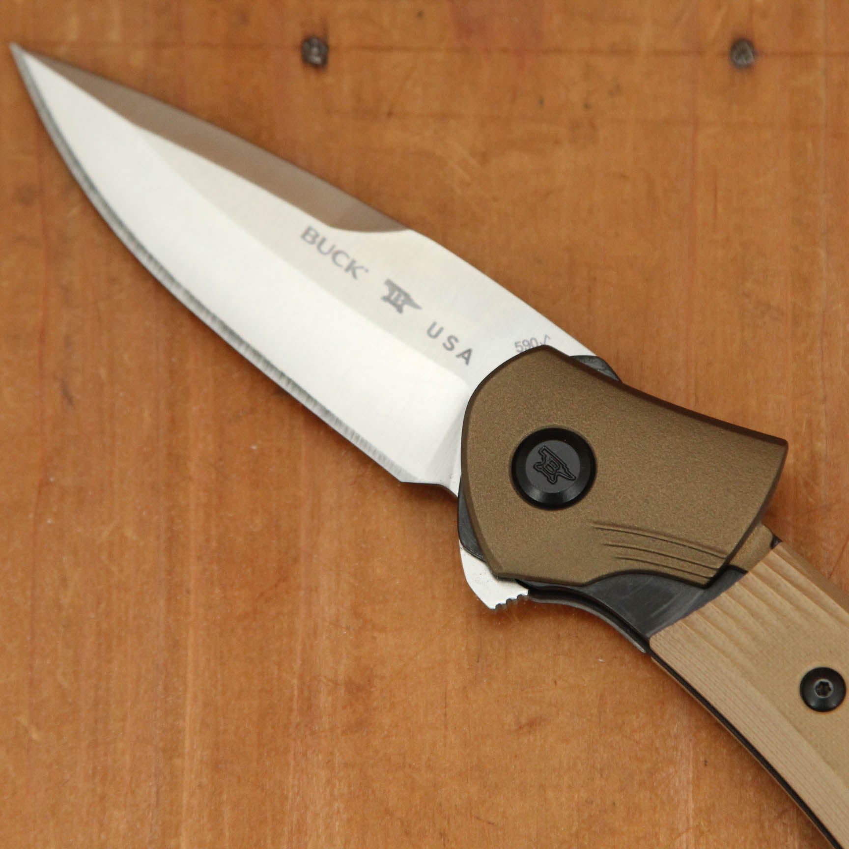 Buck 0590BRS Paradigm Assisted - Brown G10 – Bernal Cutlery