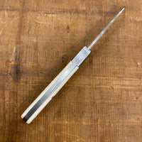 Au Sabot 8cm Langres Carbon Steel Pocket Knife White Rhodoid Composite