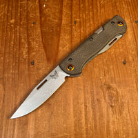 Benchmade 317-1 Weekender Drop Point CPM-S30V Lockback OD Micarta Handle with Second Blade and Bottle Opener