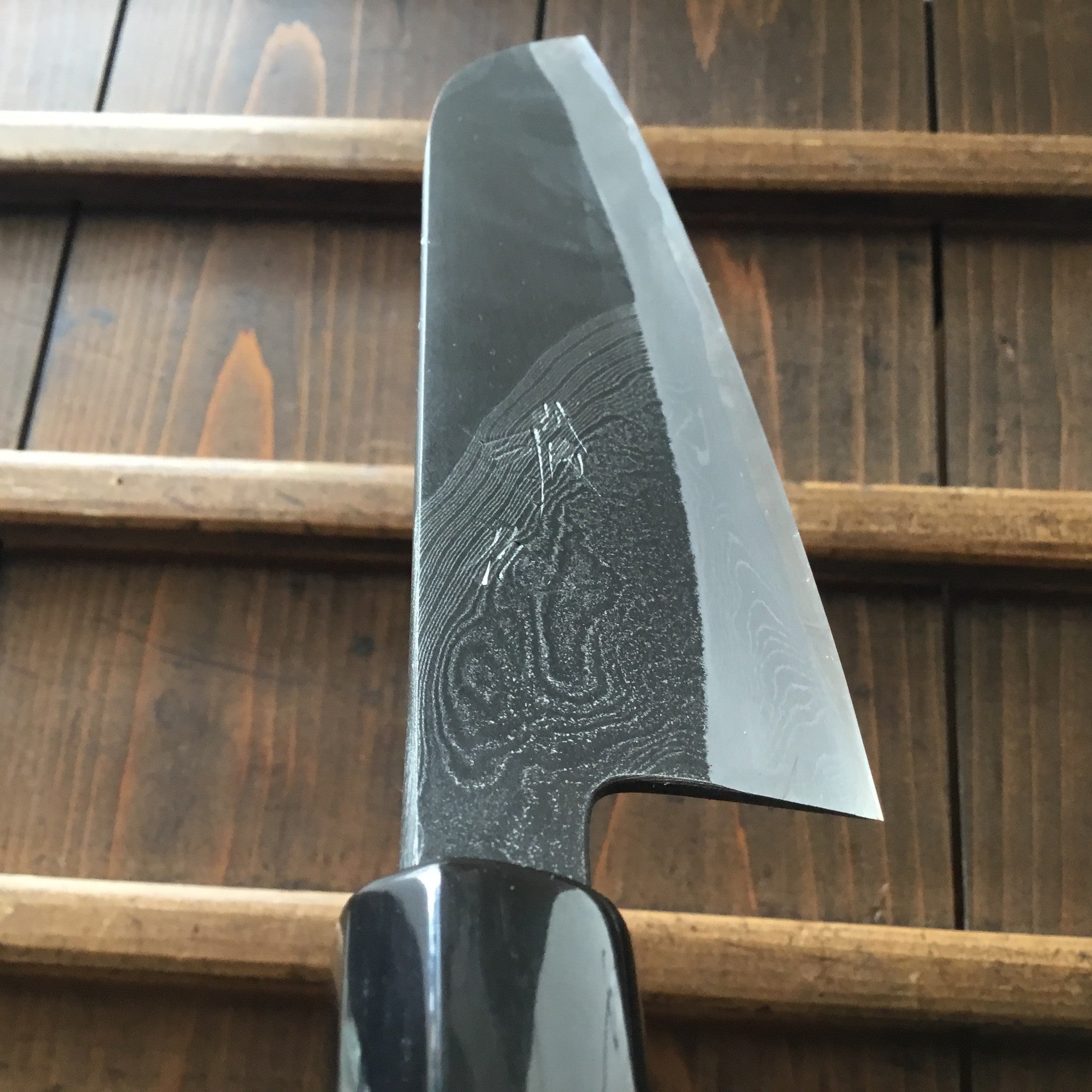 Tsukasa Hinoura 'River Jump' 180mm Wa-Santoku Enju Handle – Bernal