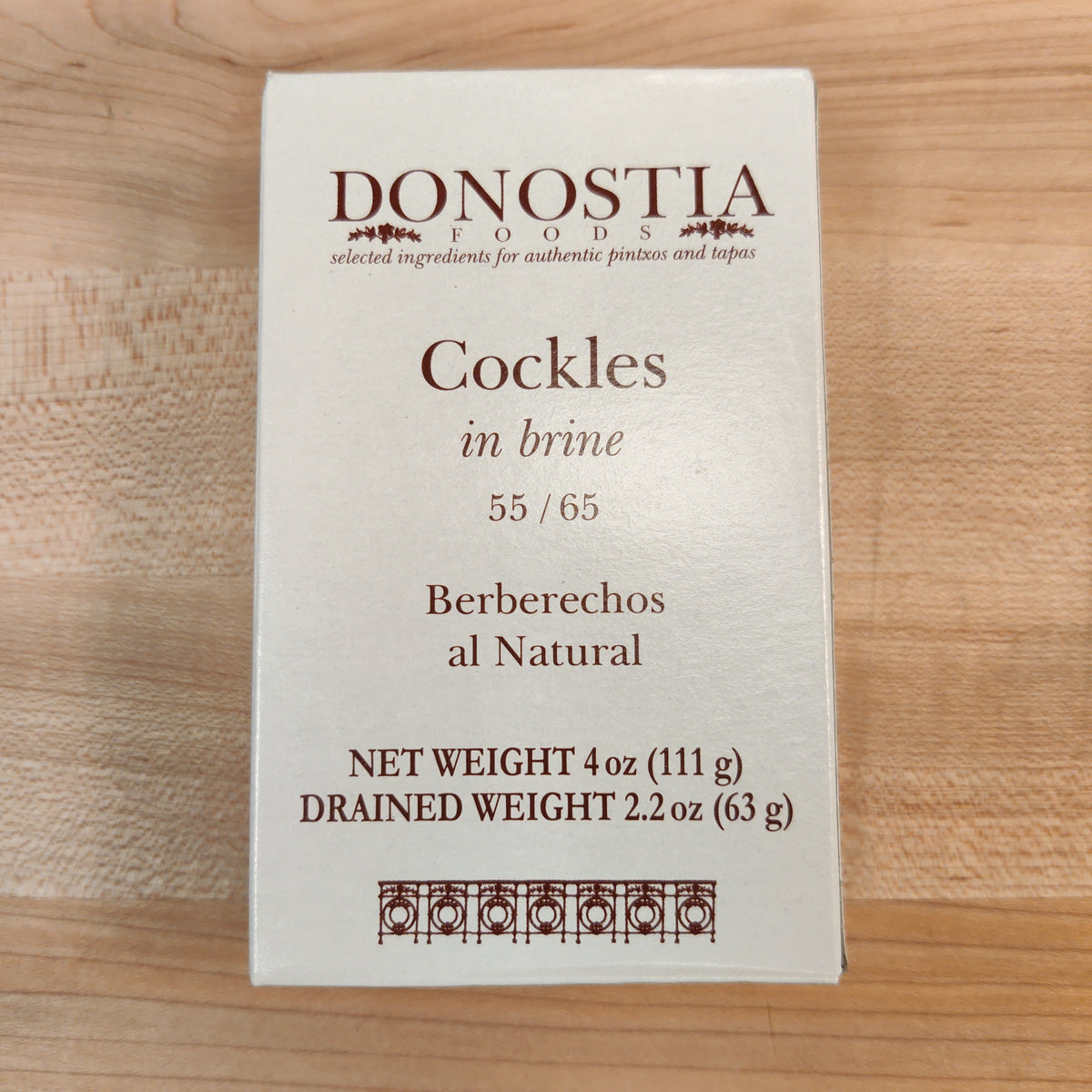 Donostia Foods Cockles in Brine (Berberechos al Natural) - 4oz