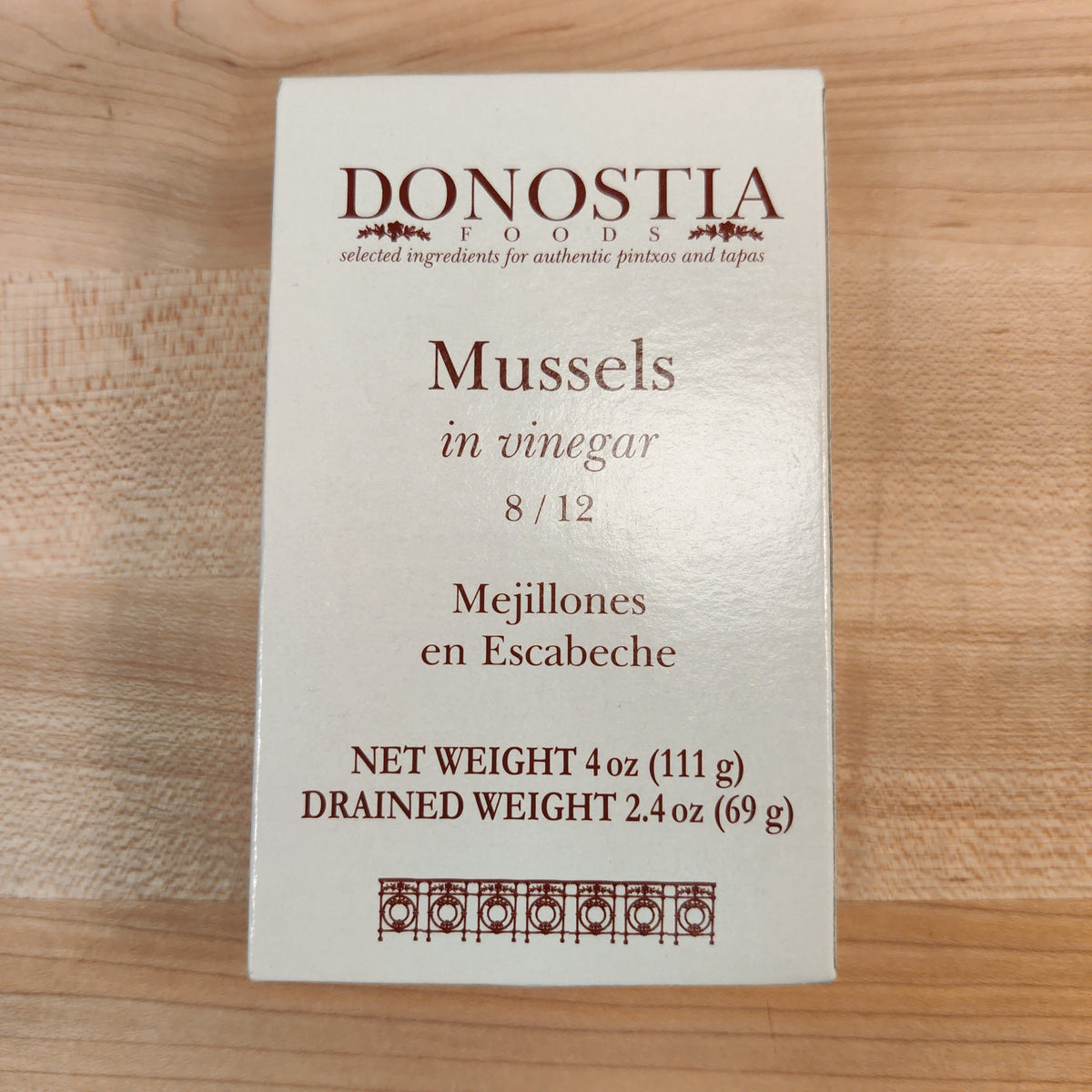 Donostia Foods Mussels in Vinegar (Mejillones en Escabeche) - 4oz