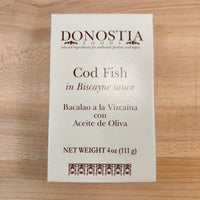 Donostia Foods Cod Fish in Biscayne Sauce (Bacalao a la Vizcaína) - 4oz