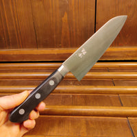 Ashi Hamono Ginga 180mm Santoku Swedish Stainless Western Handle with Saya